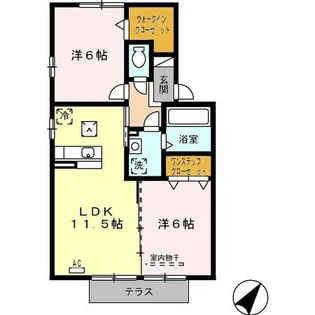 クレールメゾン C【1階】の間取り
