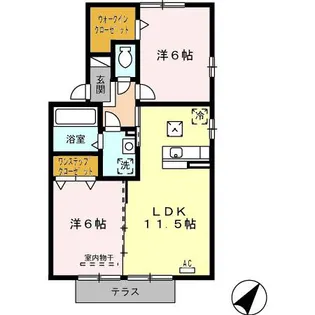 クレールメゾン C【1階】の間取り