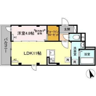 アルカディア末広【2階】の間取り