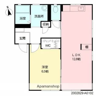 1LDKの間取り画像