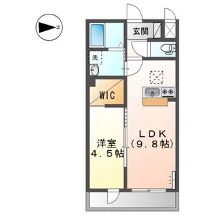 ビリーブハナゾノ(BELIEVE HANAZONO)【2階】の間取り