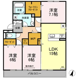 プリマヴェーラY【3階】の間取り