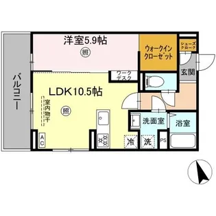 PREMILIFE須賀II【2階】の間取り