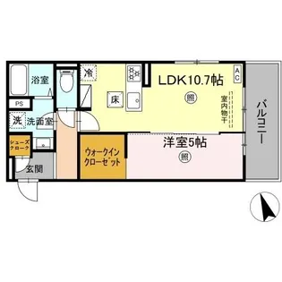 PREMILIFE須賀II【1階】の間取り