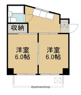 芸短コーポ【302号室】の間取り
