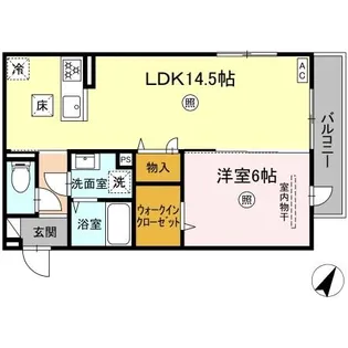 PREMILIFE羽屋【1階】の間取り