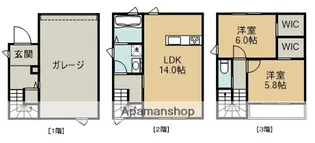 URBAN GARAGE上野【103号室】の間取り