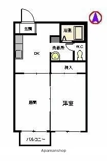 ディアス田嶋【202号室】の間取り