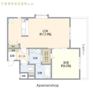 エスポワールわさだ【1階】の間取り