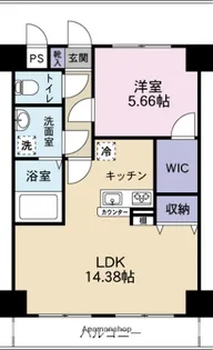 WINDOM亀川【503号室】の間取り
