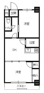 サンシティ吉成【1008号室】の間取り