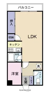 サンシティ吉成【608号室】の間取り