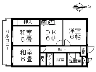 ファミーユⅡ【4階】の間取り