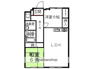 プランドール3番館【305号室】の間取り