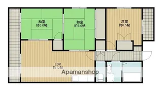 ウィンディ大道【1階】の間取り