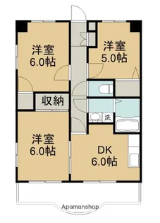 DREAM.M仲町【303号室】の間取り