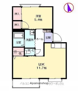 大分県大分市羽屋4丁目【アパート】の間取り