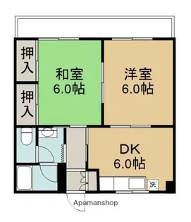 パークサイドIKEBE【202号室】の間取り