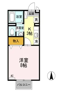 ユニティコートM【1階】の間取り