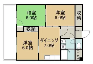 なんえいビル【102号室】の間取り
