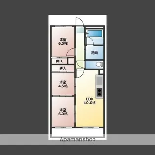 シティハイツ長藤【203号室】の間取り
