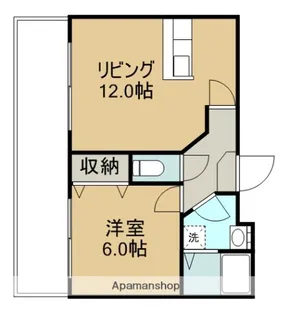スリーゼ南太平寺B【202号室】の間取り
