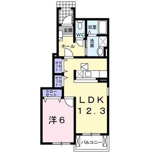 ナスカ Ⅰ【1階】の間取り