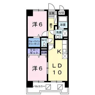 サンステージ【6階】の間取り