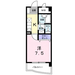 CITY LIFE KAKU【4階】の間取り