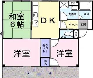 プラドールB【1階】の間取り