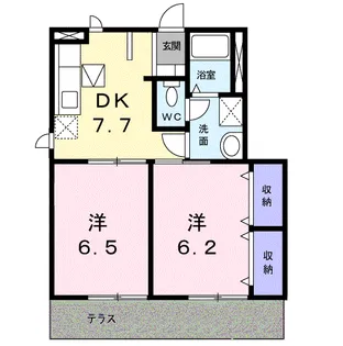 VILLA CORTILE【1階】の間取り