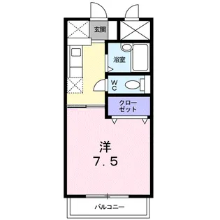 BLUE SKY 鴻川【2階】の間取り