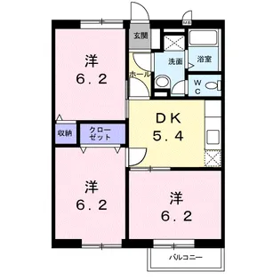ヴェルドミールⅡ【2階】の間取り