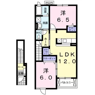 コンフォールアルモニーⅠ【2階】の間取り