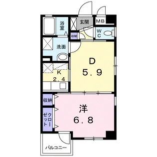 高松マナーハウス【1階】の間取り
