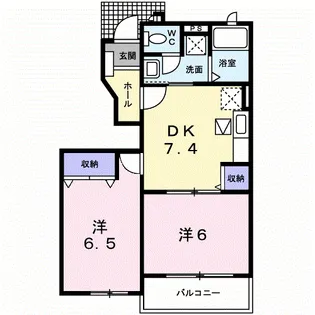コンフォートS【1階】の間取り