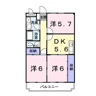 ファミーユⅠ【2階】の間取り