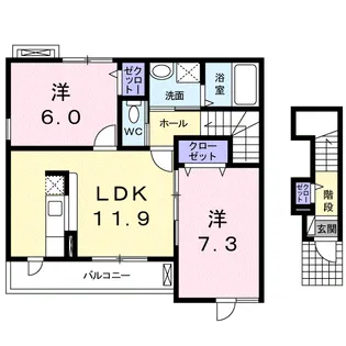 EVAー01【2階】の間取り