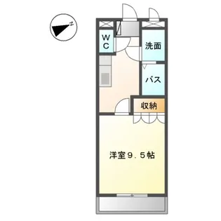 メルヴェール【00202号室】の間取り