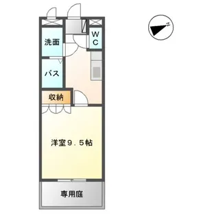 メルヴェール【00103号室】の間取り