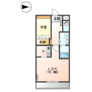 ブルーム千歳【00102号室】の間取り