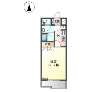コンフォール錦【203号室】の間取り
