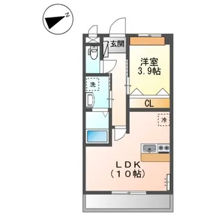 ラヴィータ【00201号室】の間取り