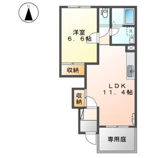 スターテラス 小池原Ⅱ【00102号室】の間取り