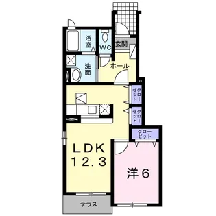 ルシアン【1階】の間取り