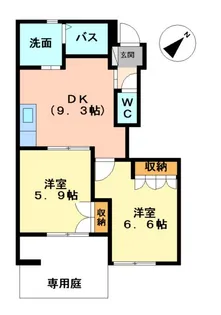 ロココモダン【1階】の間取り
