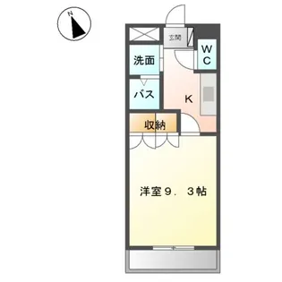 1Kの間取り画像