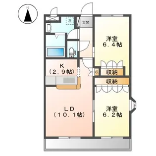 カーサ・ベルデ A【3階】の間取り