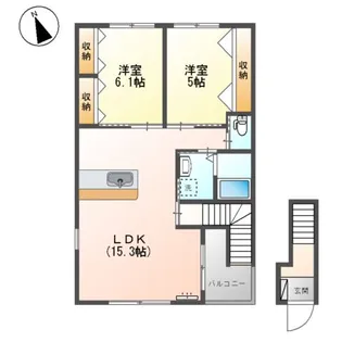 トゥインクル・ソレイユ【2階】の間取り