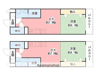 ハピネスⅢ【1階】の間取り